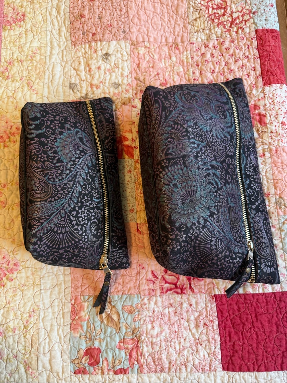 Portland Leather Goods Masquerade Makeup Bags - L & XL - Picture 2 of 2